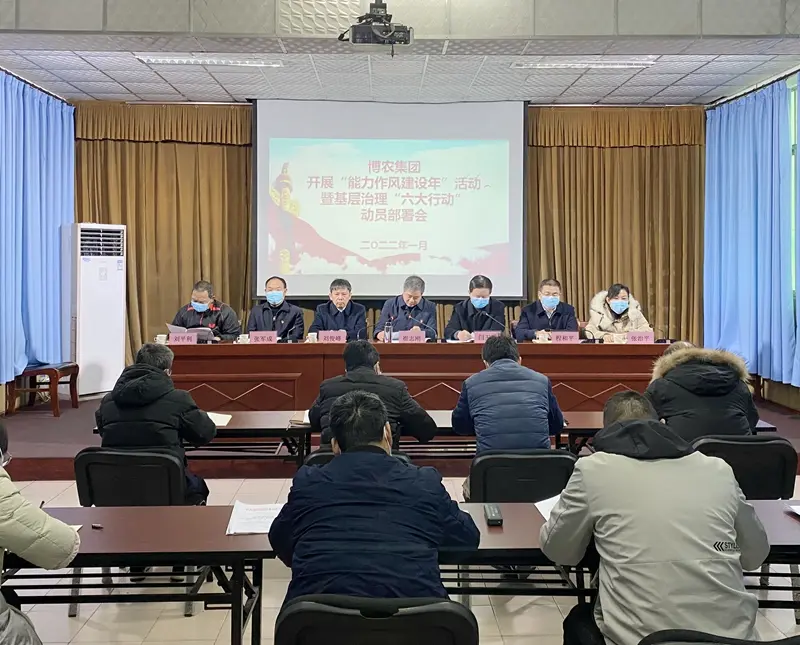 博農集團召開“能力作風建設年”活動暨基層治理“六大行動”動員部署會