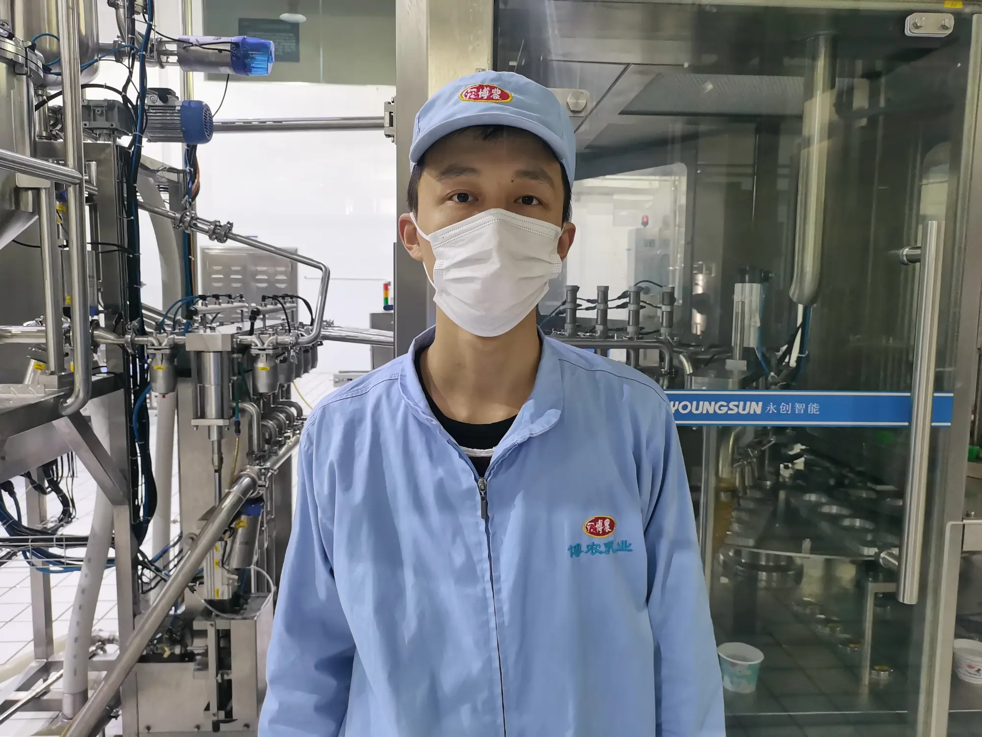 博農乳業灌裝段“拼命三郎”---毋帥帥